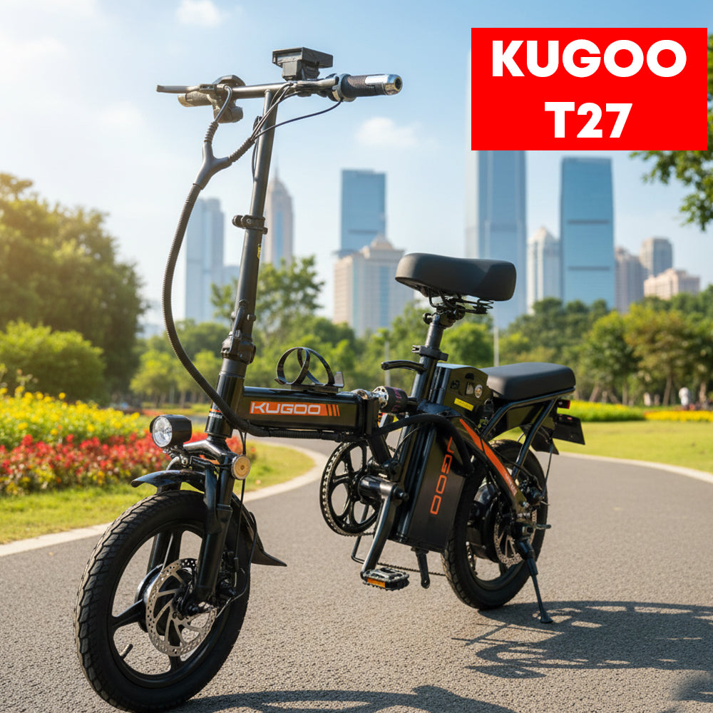 Kugoo T27 Foldable City Electric Bike with Removable Battery